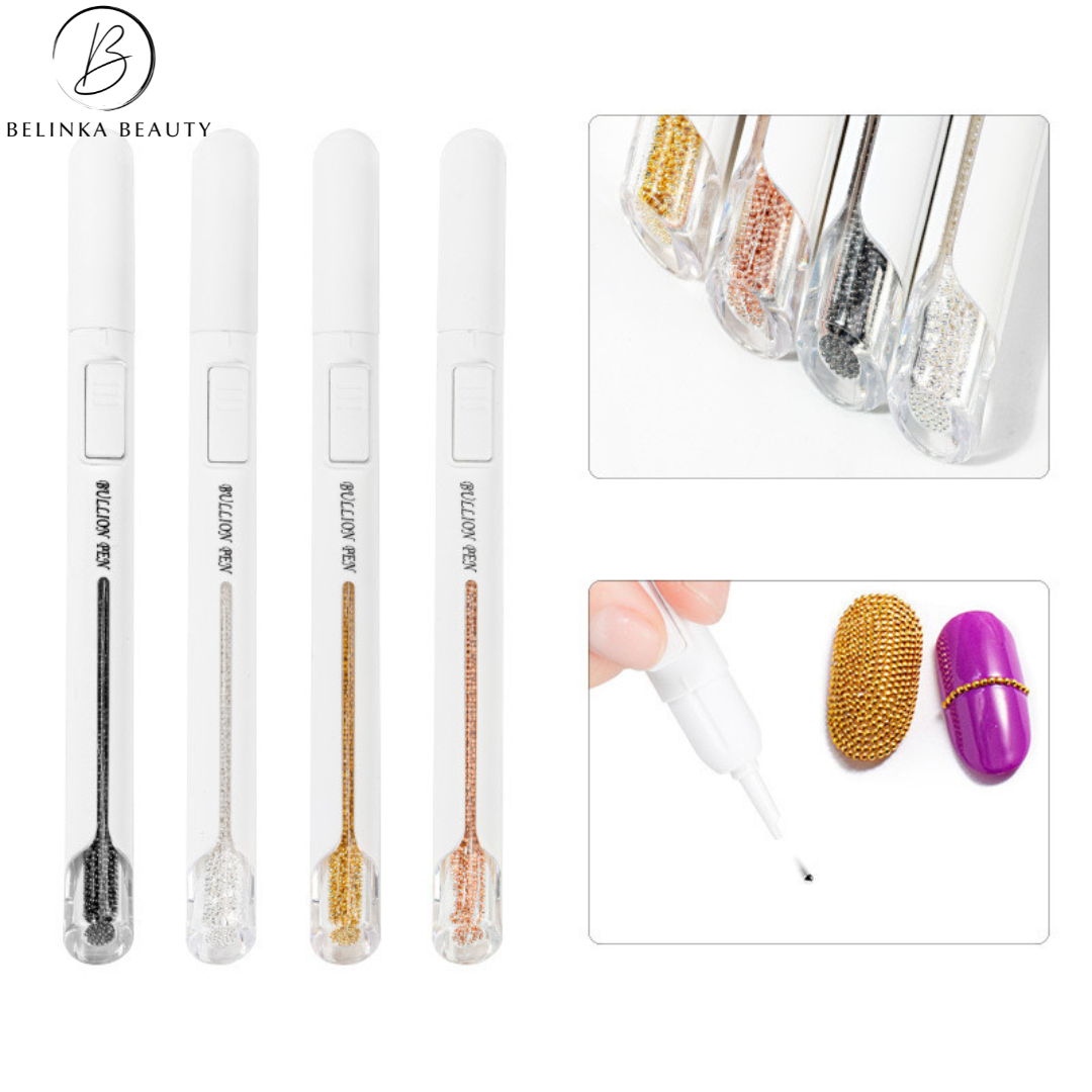 Kaviárové Pero na Nechty – Nail Art čierne