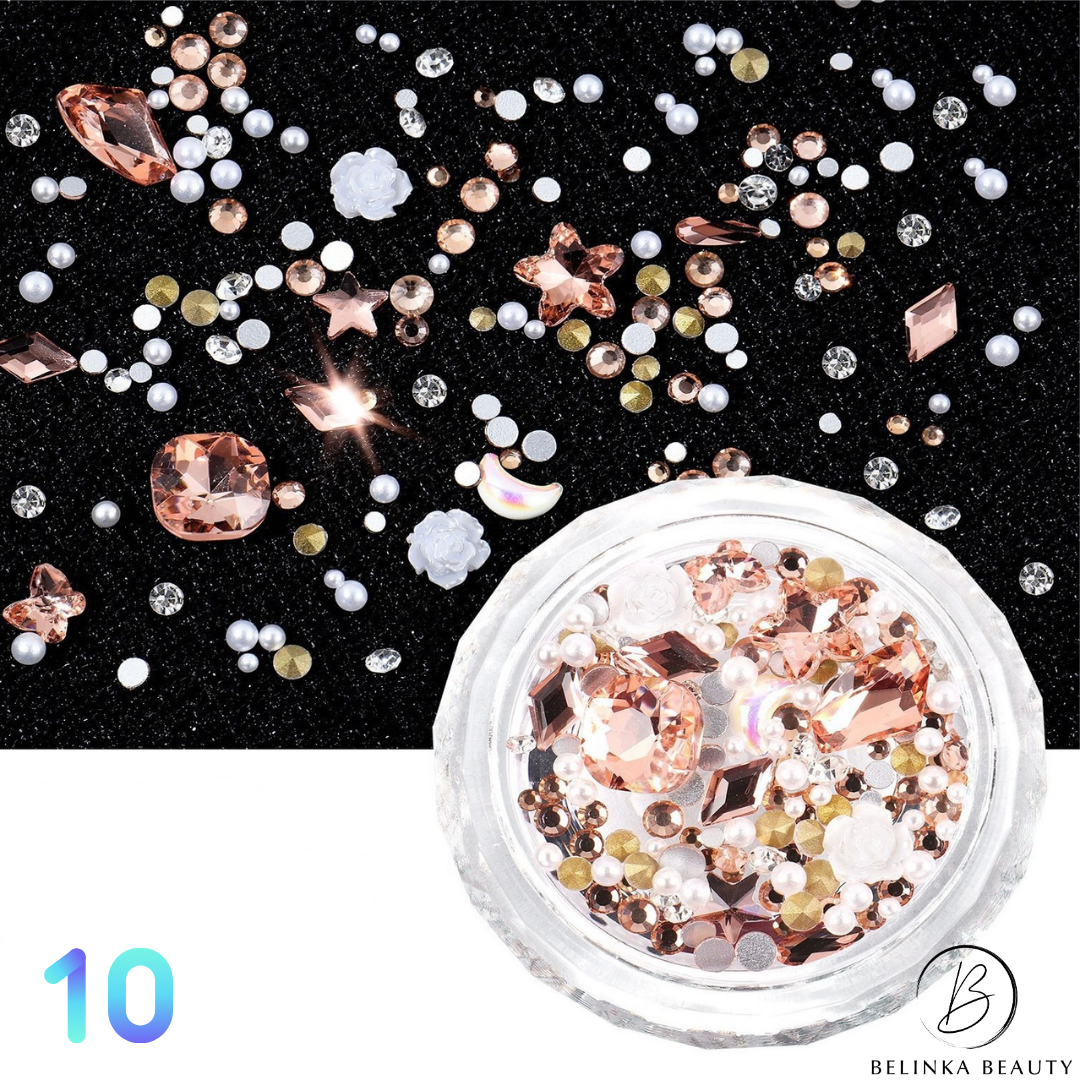 Mix kryštálikov na nechty - Elegant Mix set 10