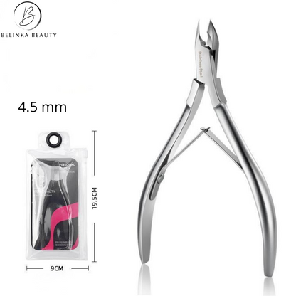 Professional cuticle nippers - stainless steel, sharp blades 10 mm